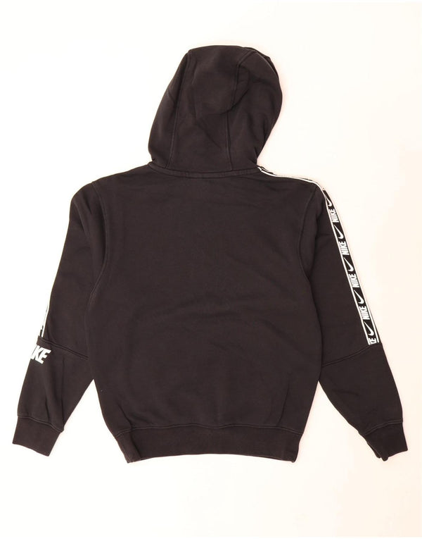 Felpa con cappuccio grafica standard Nike da uomo, vestibilità ampia, XS, cotone nero