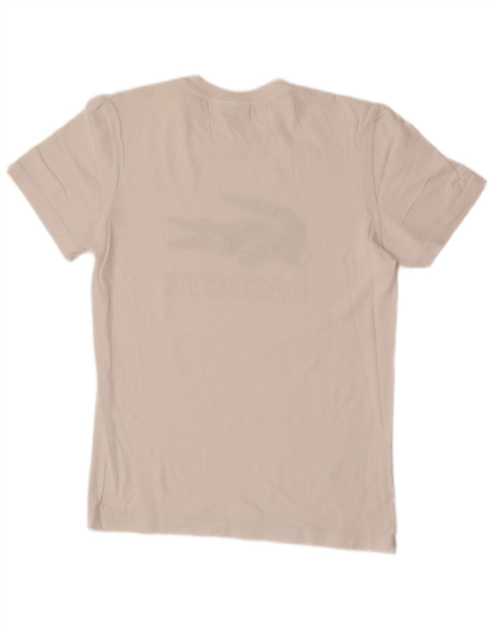 T-shirt grafica da uomo con vestibilità regolare Lacoste, taglia 3 piccola, bianca