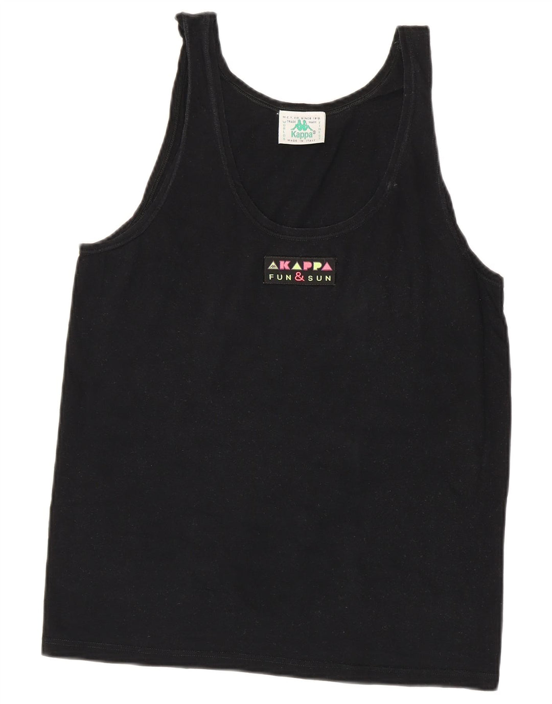 Canotta da donna Kappa UK 14 grande cotone nero