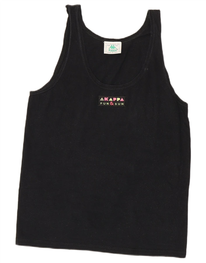 Canotta da donna Kappa UK 14 grande cotone nero