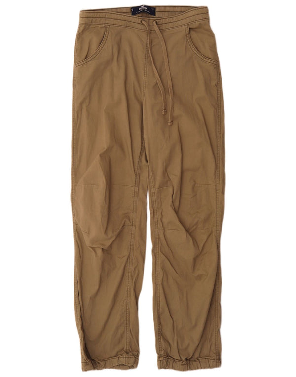 Pantaloni Hollister da donna larghi e rilassati, piccoli W26 L29 cotone kaki