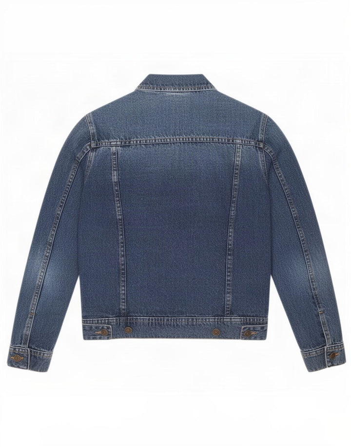 Giacca in denim da donna Zara UK 10 piccola in cotone blu