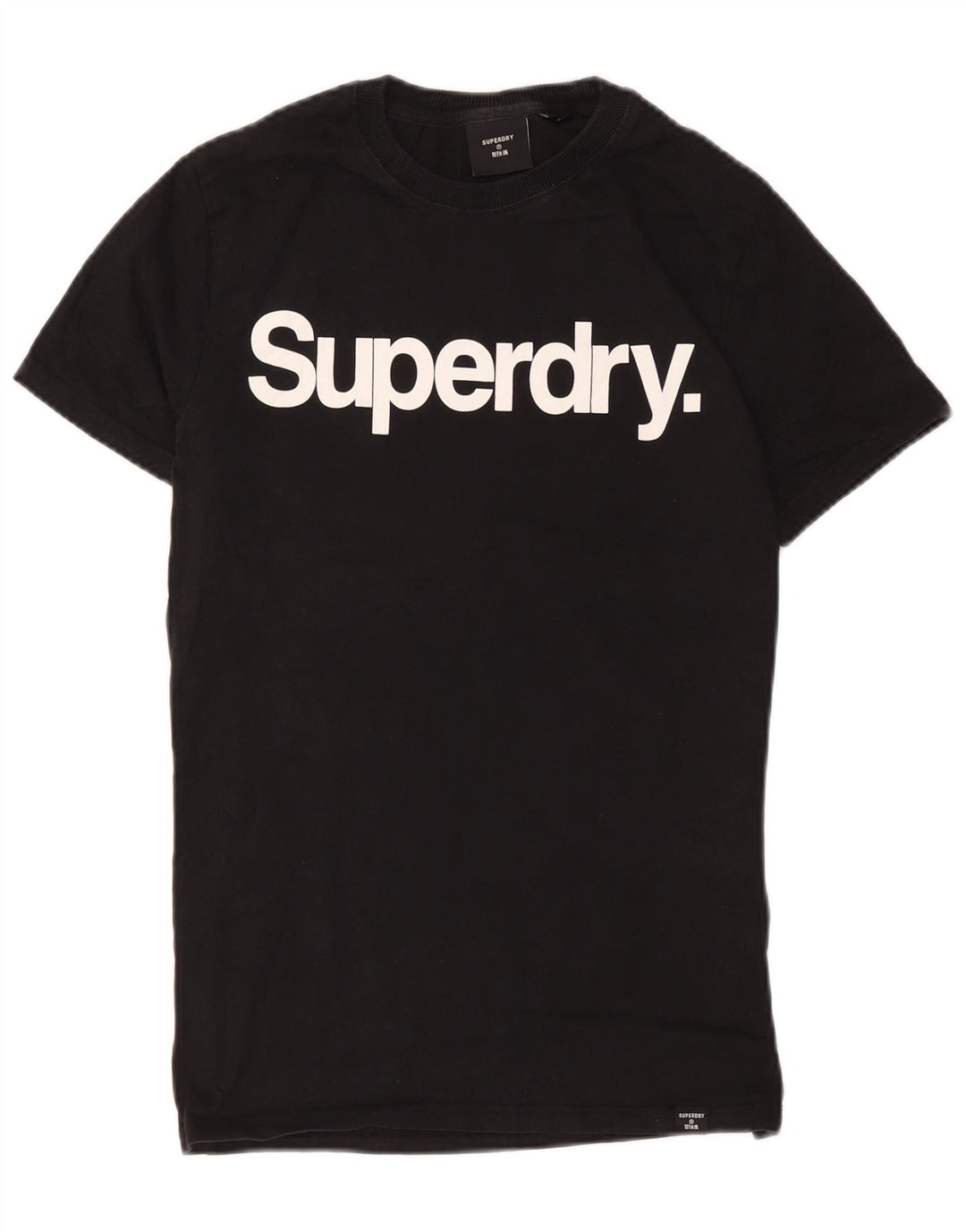 T-shirt grafica da uomo Superdry Top in cotone nero medio