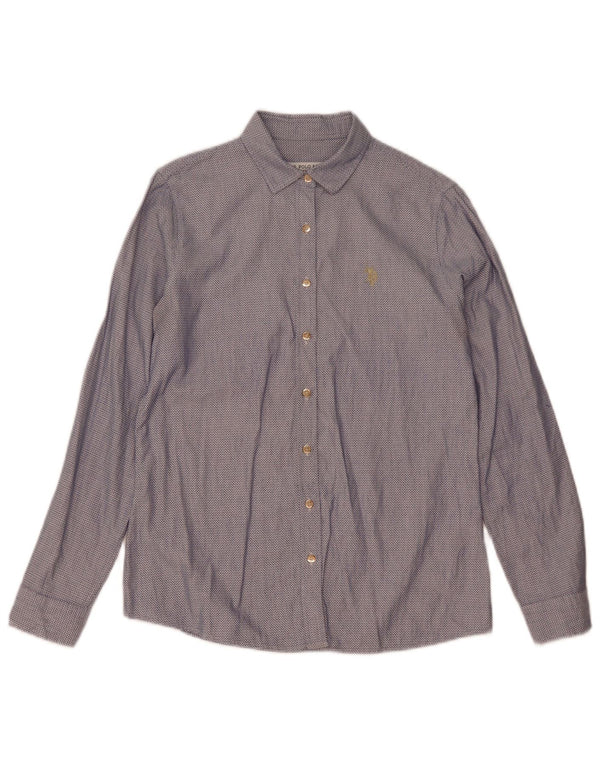 Camicia da donna Polo Ralph Lauren EU 36 piccolo cotone maculato blu