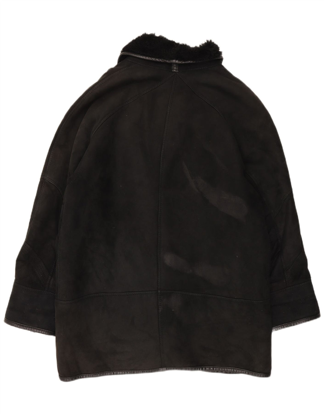 CARLA BUTI Cappotto in Shearling Oversize da Donna IT 44 Shearling Nero Medio