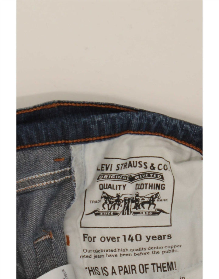 Jeans dritti da donna Levi's W28 L28 cotone blu navy