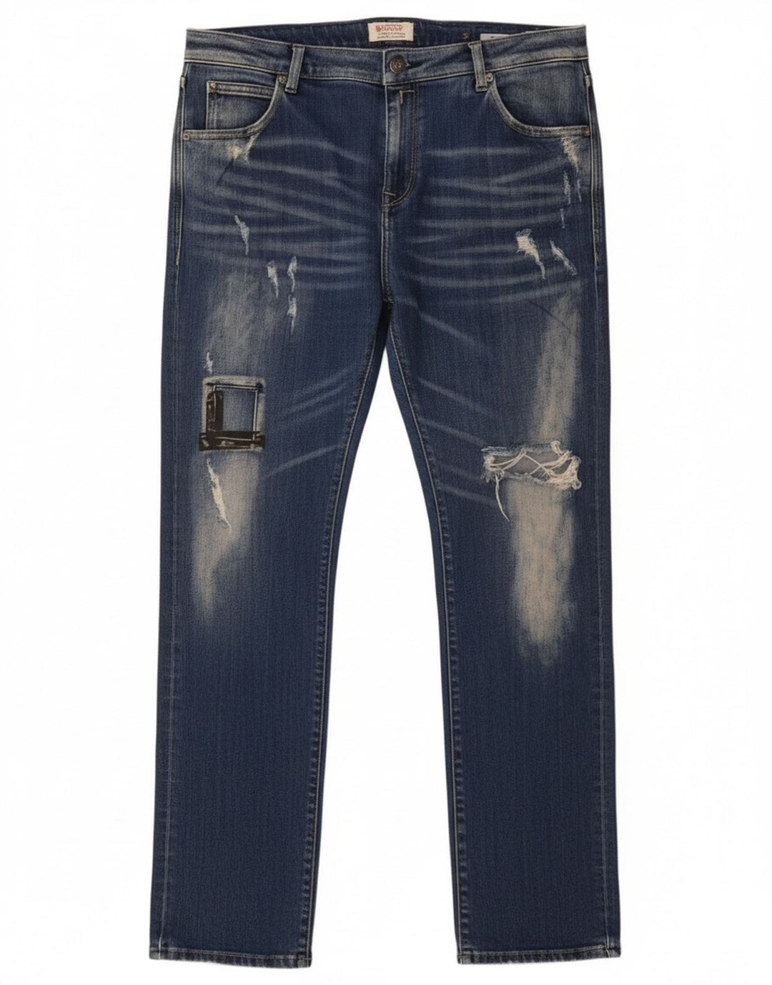 Replay Jeans slim invecchiati Katewin da donna W32 L32 in cotone blu