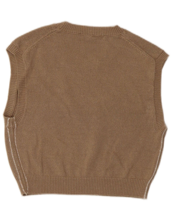 Canotta corta da donna Zara UK 12 Marrone medio
