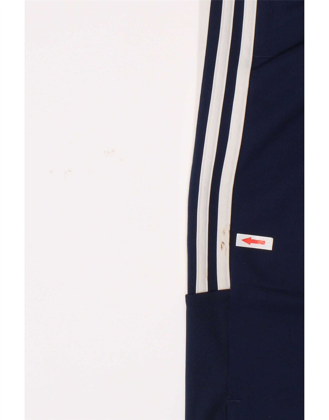Pantaloni della tuta Adidas Climalite da ragazzo 5-6 anni in poliestere blu navy