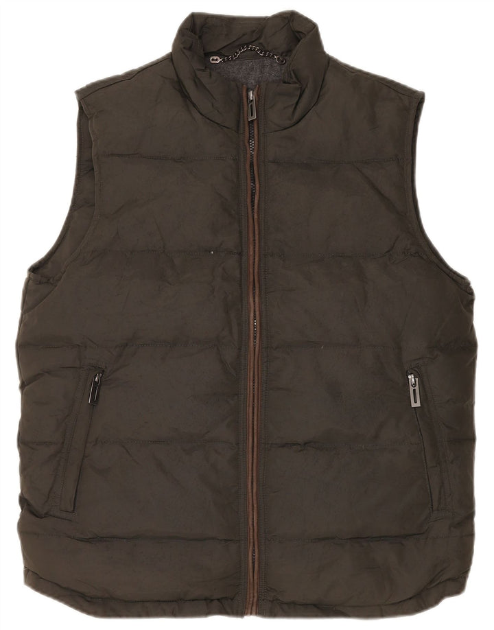 Gilet imbottito da uomo John Lewis UK 38 nylon kaki medio