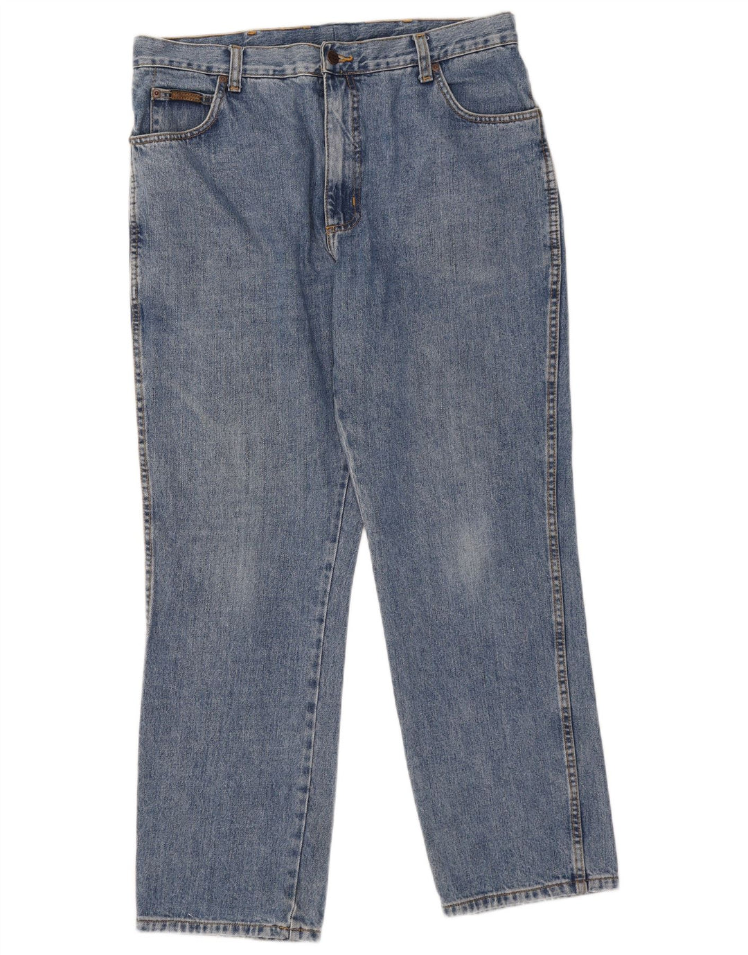 Jeans dritti da uomo Wrangler Texas W38 L30 cotone blu