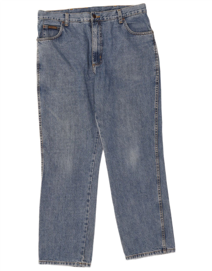 Jeans dritti da uomo Wrangler Texas W38 L30 cotone blu