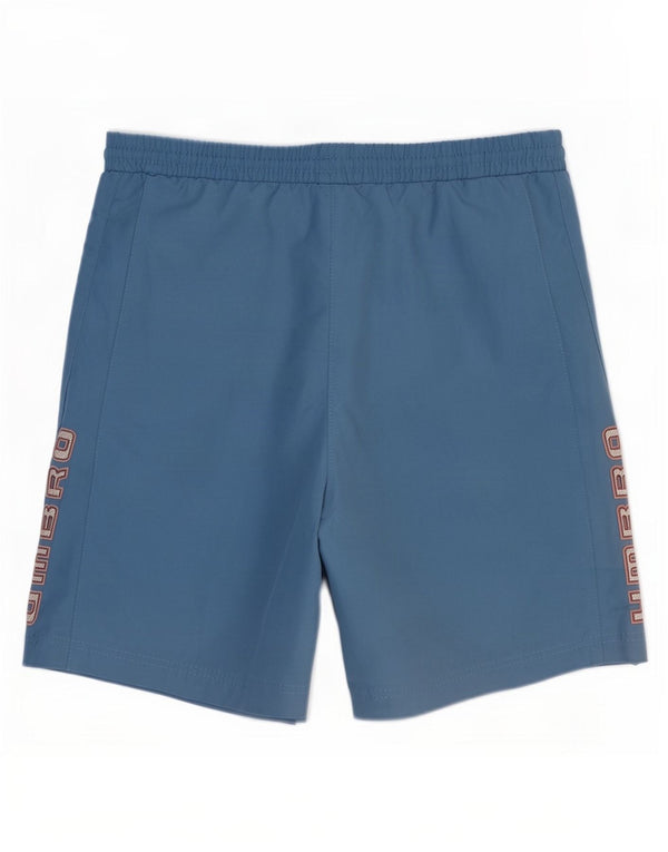 Pantaloncini sportivi grafici da uomo Umbro piccoli in poliestere blu