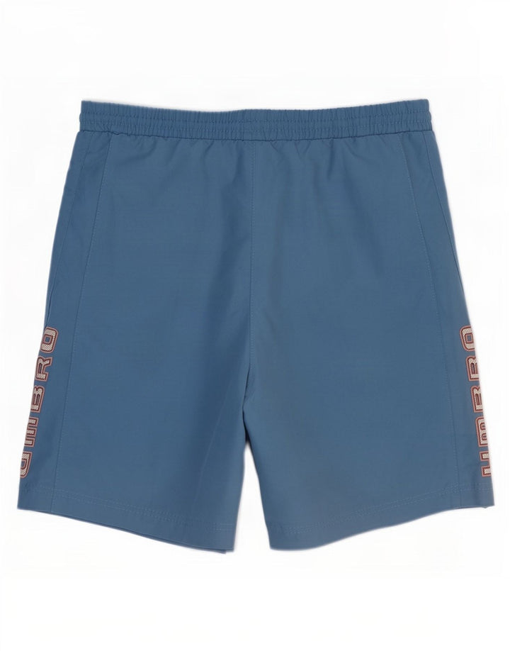 Pantaloncini sportivi grafici da uomo Umbro piccoli in poliestere blu