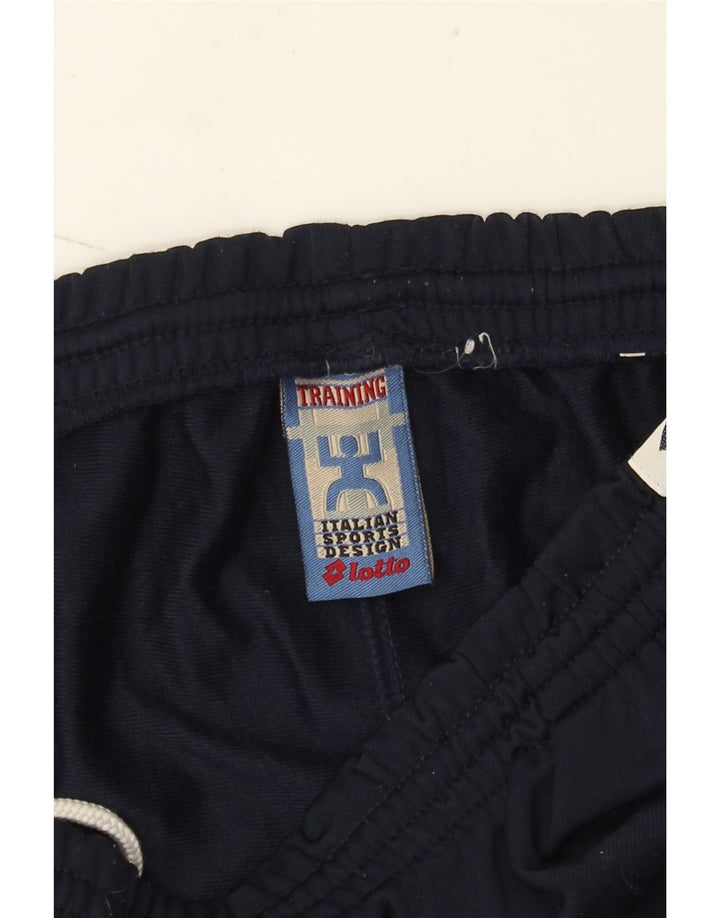 Pantaloni da tuta con grafica Lotto da uomo, colore blu navy medio