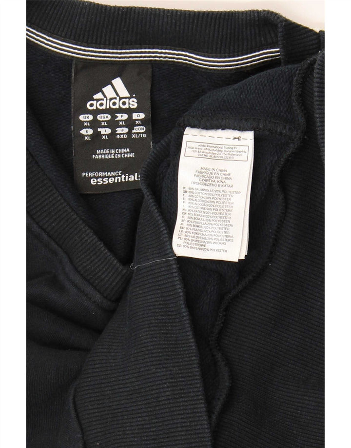 Felpa Adidas Uomo Maglione XL Blu Navy Cotone