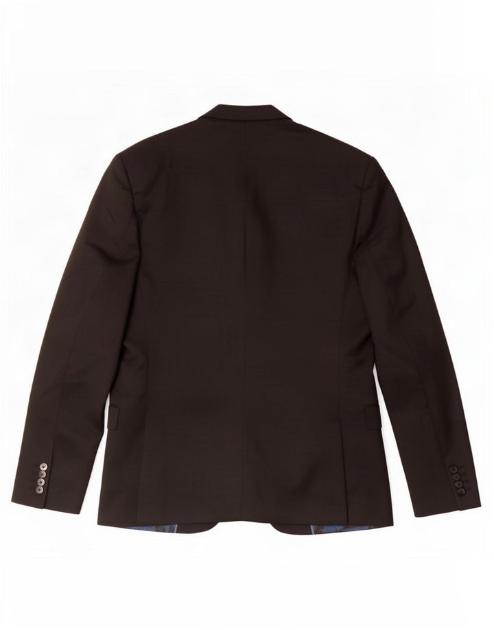 Giacca blazer a 2 bottoni da uomo Zara EU 50 poliestere nero medio