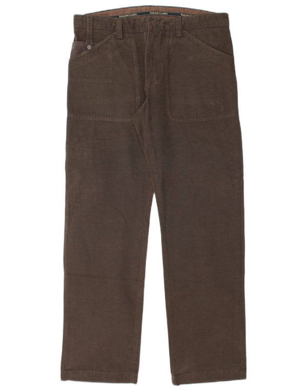 Pantaloni cargo dritti da uomo Marlboro Classics EU 50 Large W34 L32 Marrone