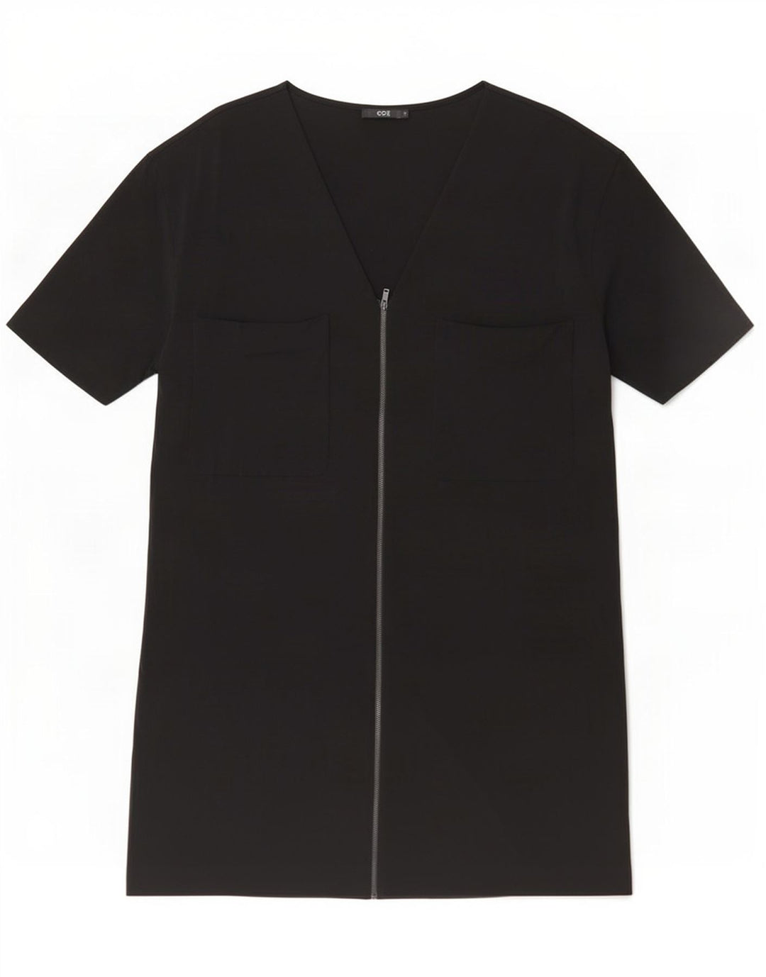 Abito a trapezio oversize da donna Cos UK 16 Large in viscosa nera