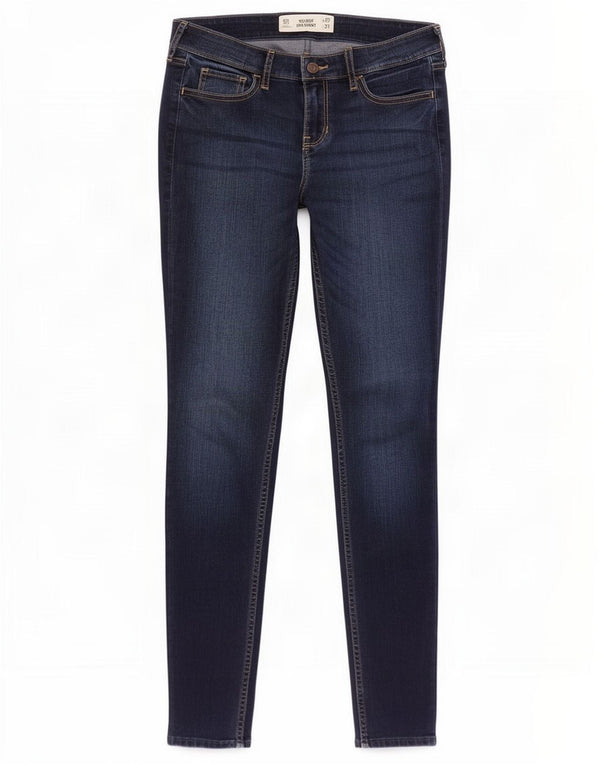 Hollister Jeans super skinny da donna US 5 Small W27 L31 Blu navy Cotone