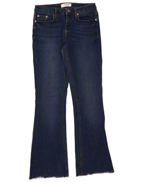 Jeans svasati da donna Zara EU 38 piccoli W28 L31 blu