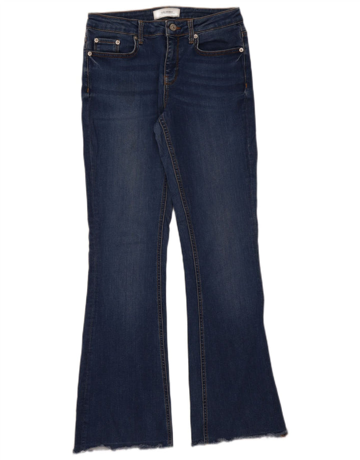 Jeans svasati da donna Zara EU 38 piccoli W28 L31 blu