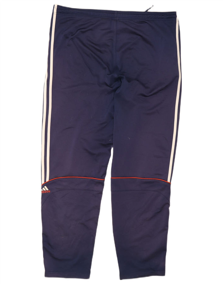 Pantaloni da tuta da uomo Adidas Large in poliestere blu navy