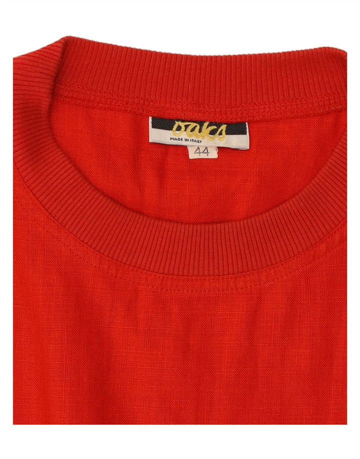 OAKS Womens Sleeveless Shift Dress IT 44 Medium Red Vintage Oaks and Second-Hand Oaks from Messina Hembry 