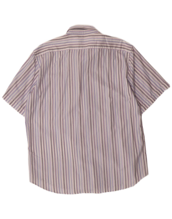 Camicia da uomo Roccobarocco taglia 46 18 1/2 XL a righe multicolore