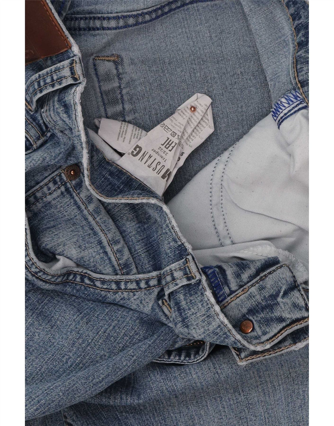 Jeans dritti Tramper da uomo Mustang W33 L32 in cotone blu