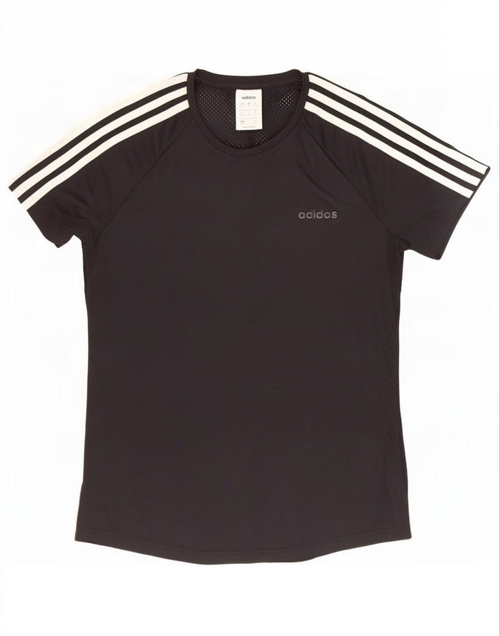 T-shirt Adidas Climalite da donna Top UK 12/14 poliestere nero medio