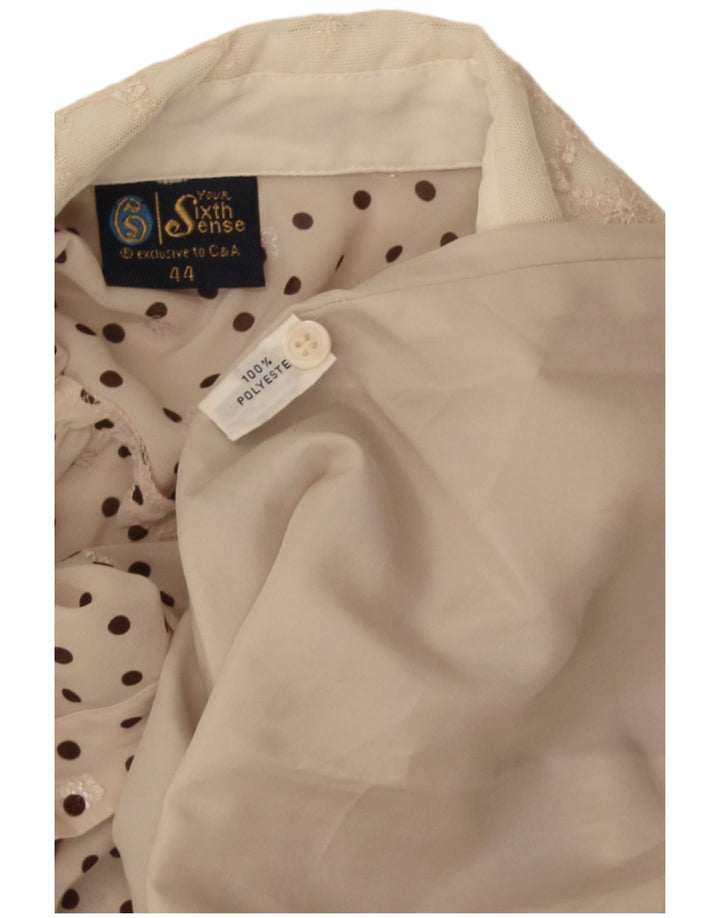 Il tuo abito a trapezio da donna Sixth Sense IT 44 Poliestere maculato beige medio
