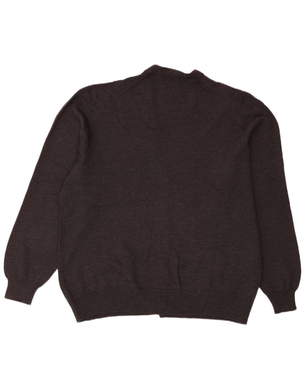 Maglione cardigan oversize da donna Pringle IT 46 Large Lana d'agnello nera