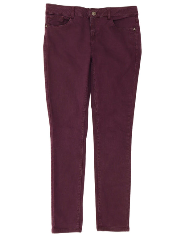 Jeans skinny da donna Fat Face UK 10 piccoli W30 L29 cotone viola