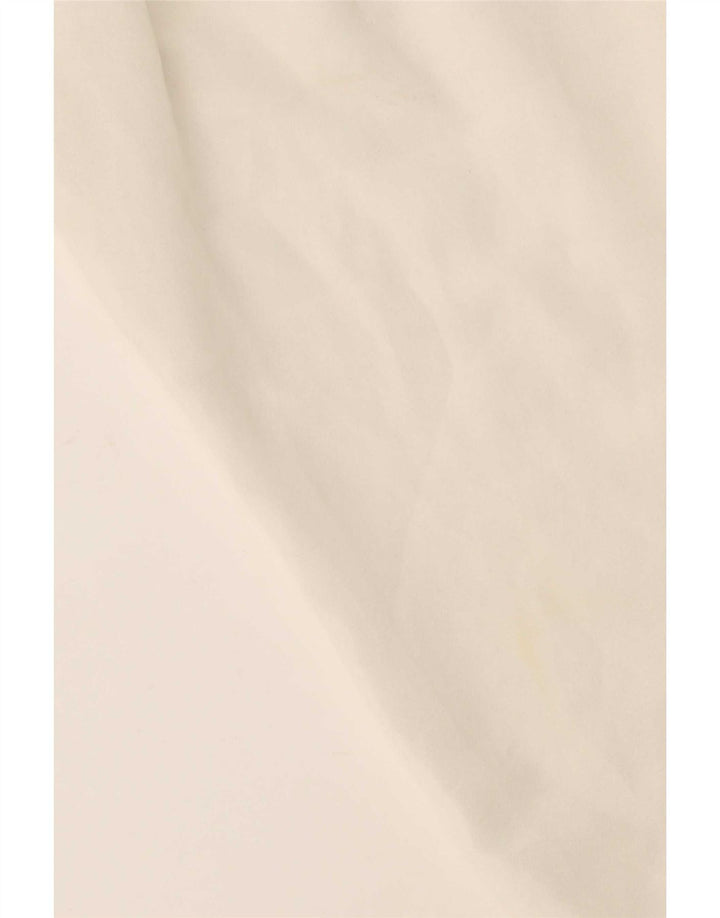 Top Zara da donna a maniche lunghe con cravatta frontale trasparente UK 16 grande bianco