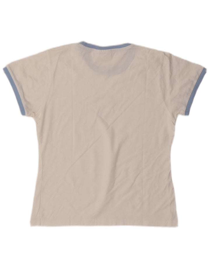 T-shirt grafica da donna Puma UK 14 Medium Bianca