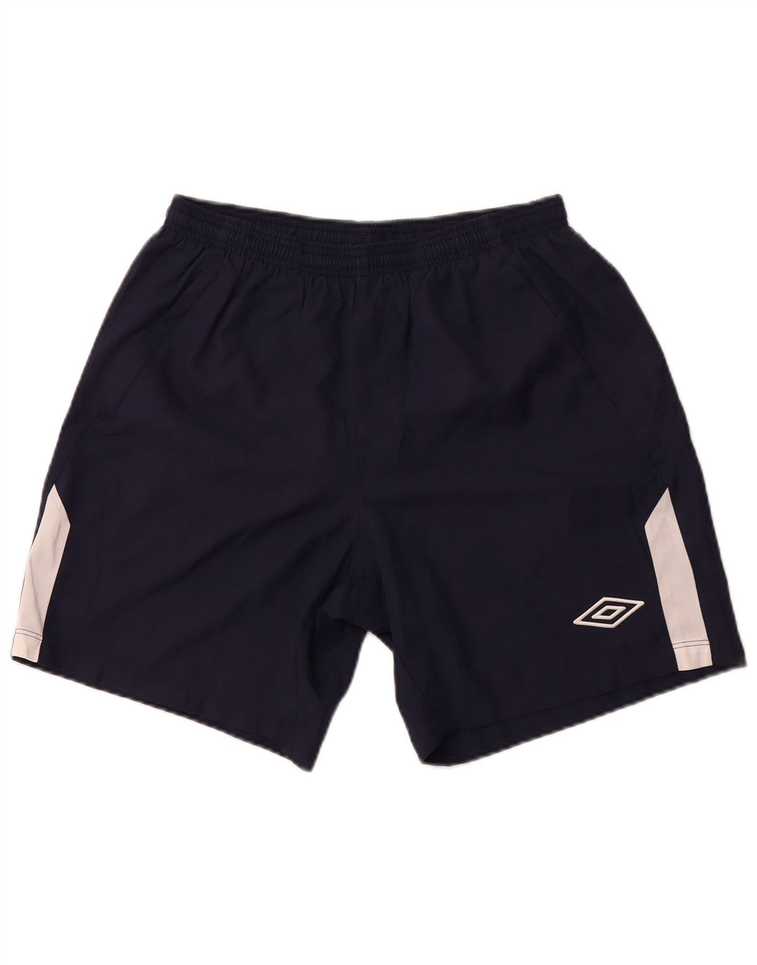 UMBRO Mens Sport Shorts Large  Navy Blue Colourblock Polyester