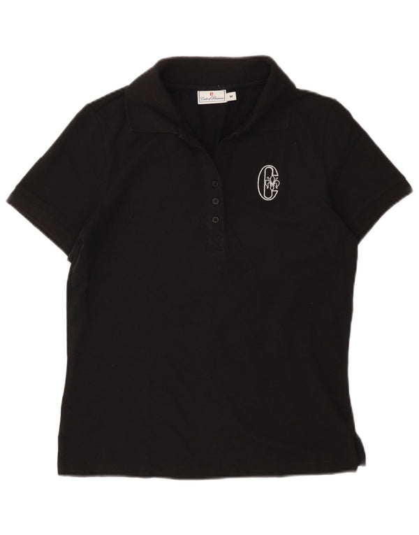 Polo da donna Conte of Florence UK 12 cotone nero medio