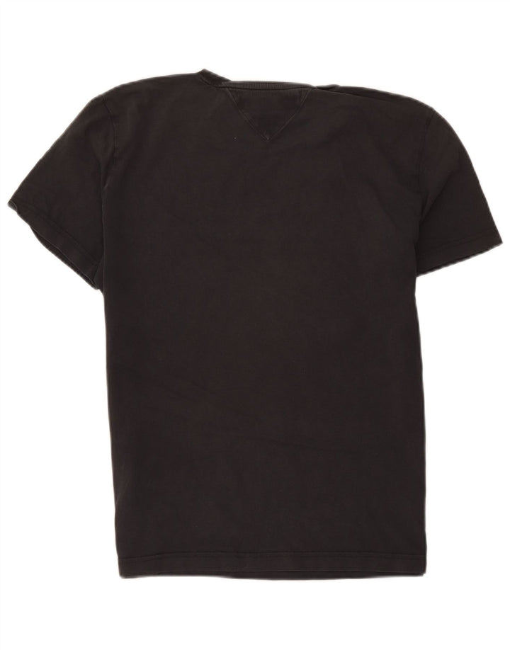 TOMMY HILFIGER T-shirt grafica da uomo Top grande in cotone grigio