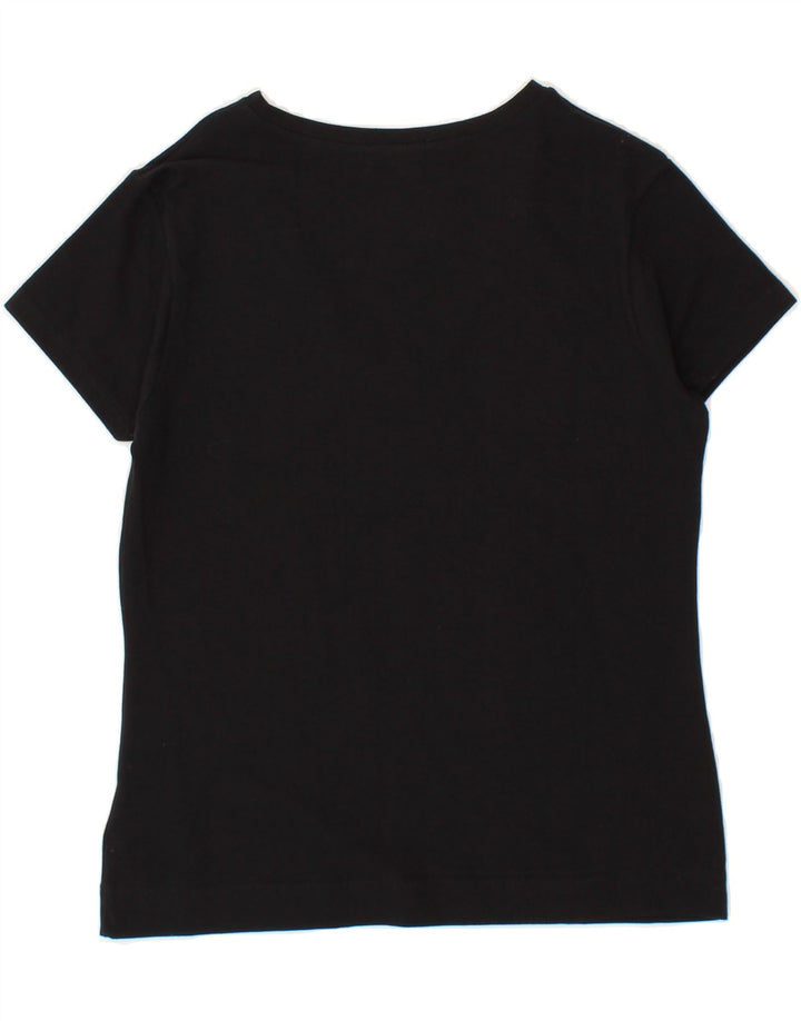 ETAM Womens T-Shirt Top UK 14 Medium Black Cotton Vintage Etam and Second-Hand Etam from Messina Hembry 