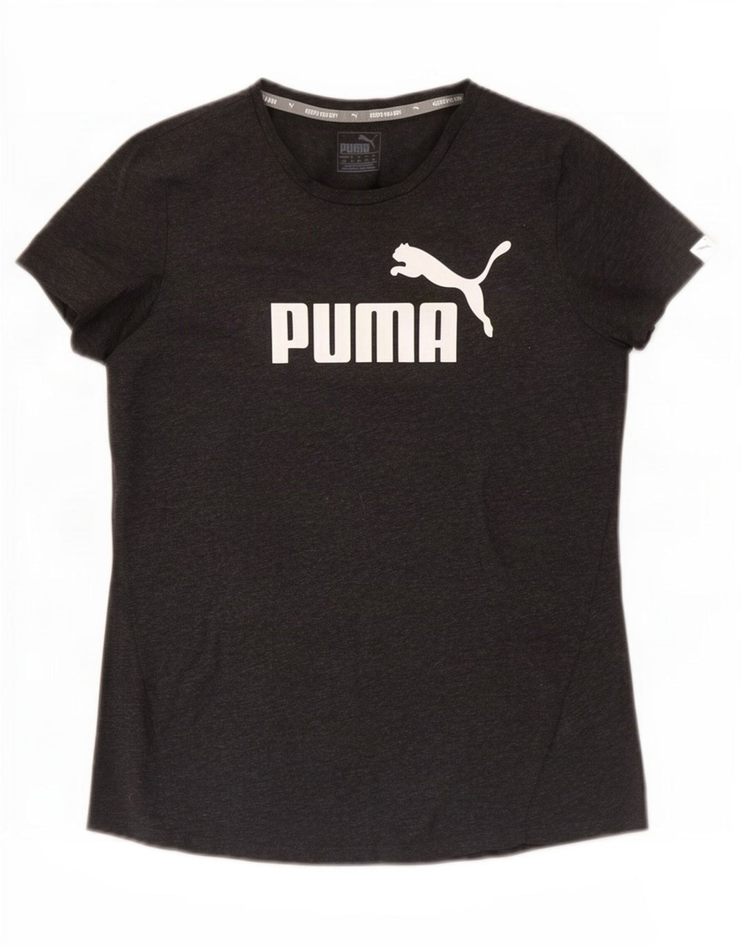 T-shirt grafica da donna Puma UK 14 Poliestere grigio medio