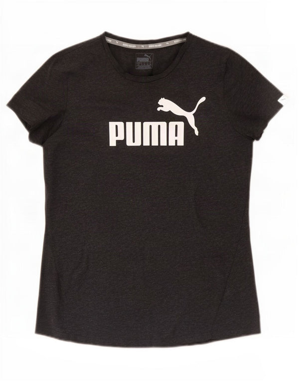T-shirt grafica da donna Puma UK 14 Poliestere grigio medio