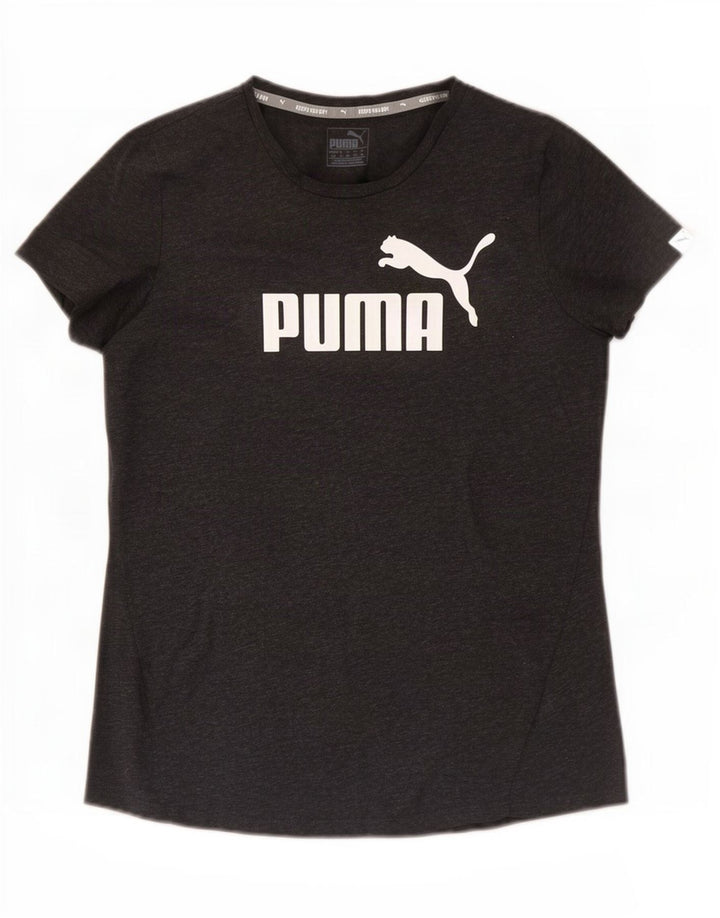 T-shirt grafica da donna Puma UK 14 Poliestere grigio medio