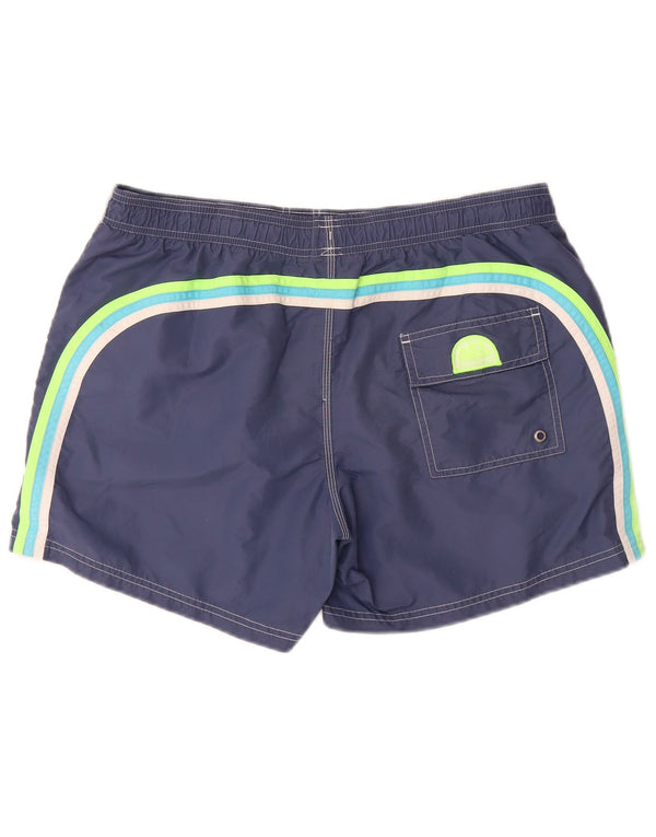 Pantaloncini da bagno da uomo Sundek XL in nylon blu navy