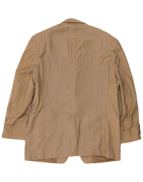 Giacca blazer da uomo a 2 bottoni Ralph Lauren UK 42 grande lana beige