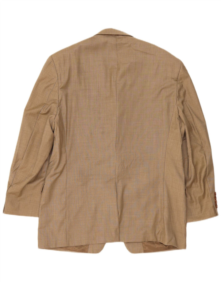 Giacca blazer da uomo a 2 bottoni Ralph Lauren UK 42 grande lana beige