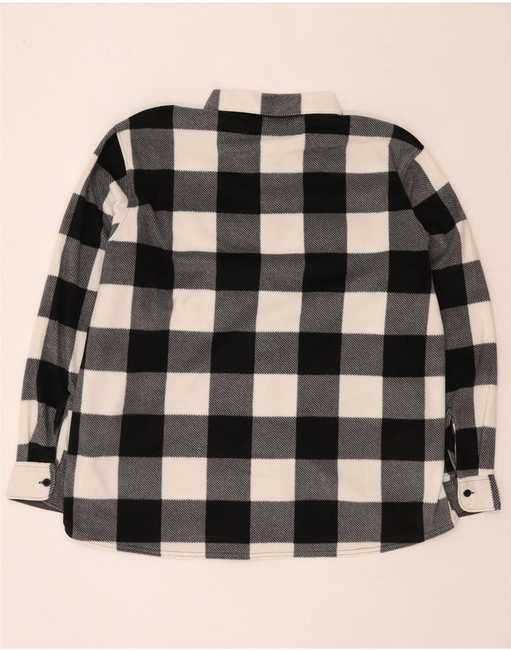 Camicia in pile da uomo Wrangler 2XL poliestere a quadretti nero