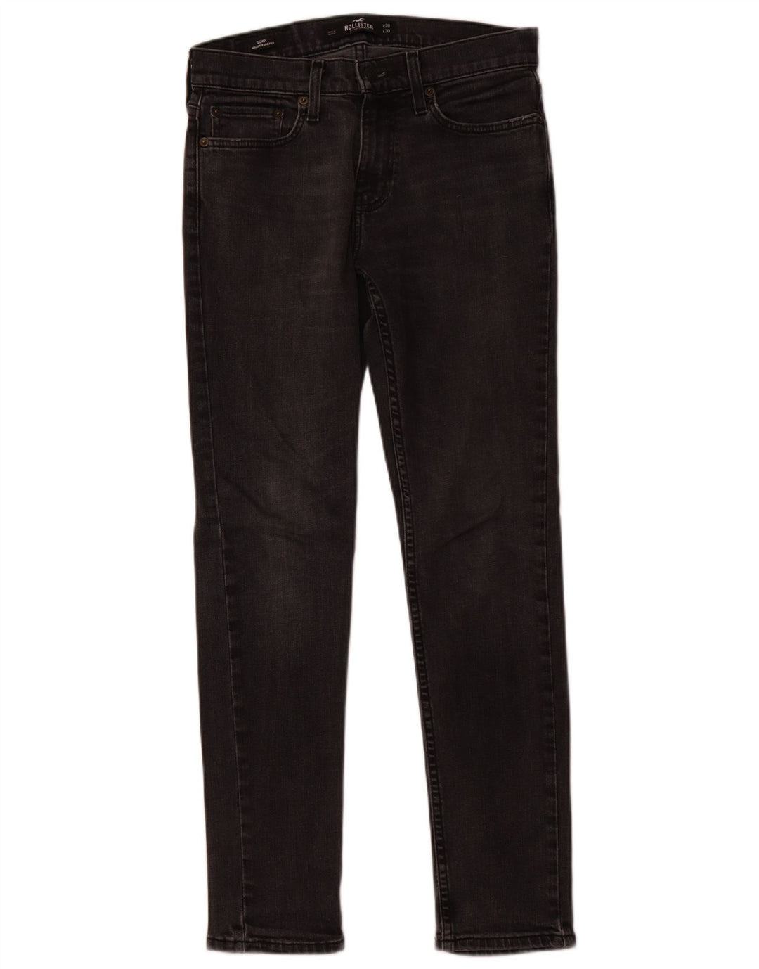 Jeans skinny da uomo HOLLISTER W28 L30 cotone nero