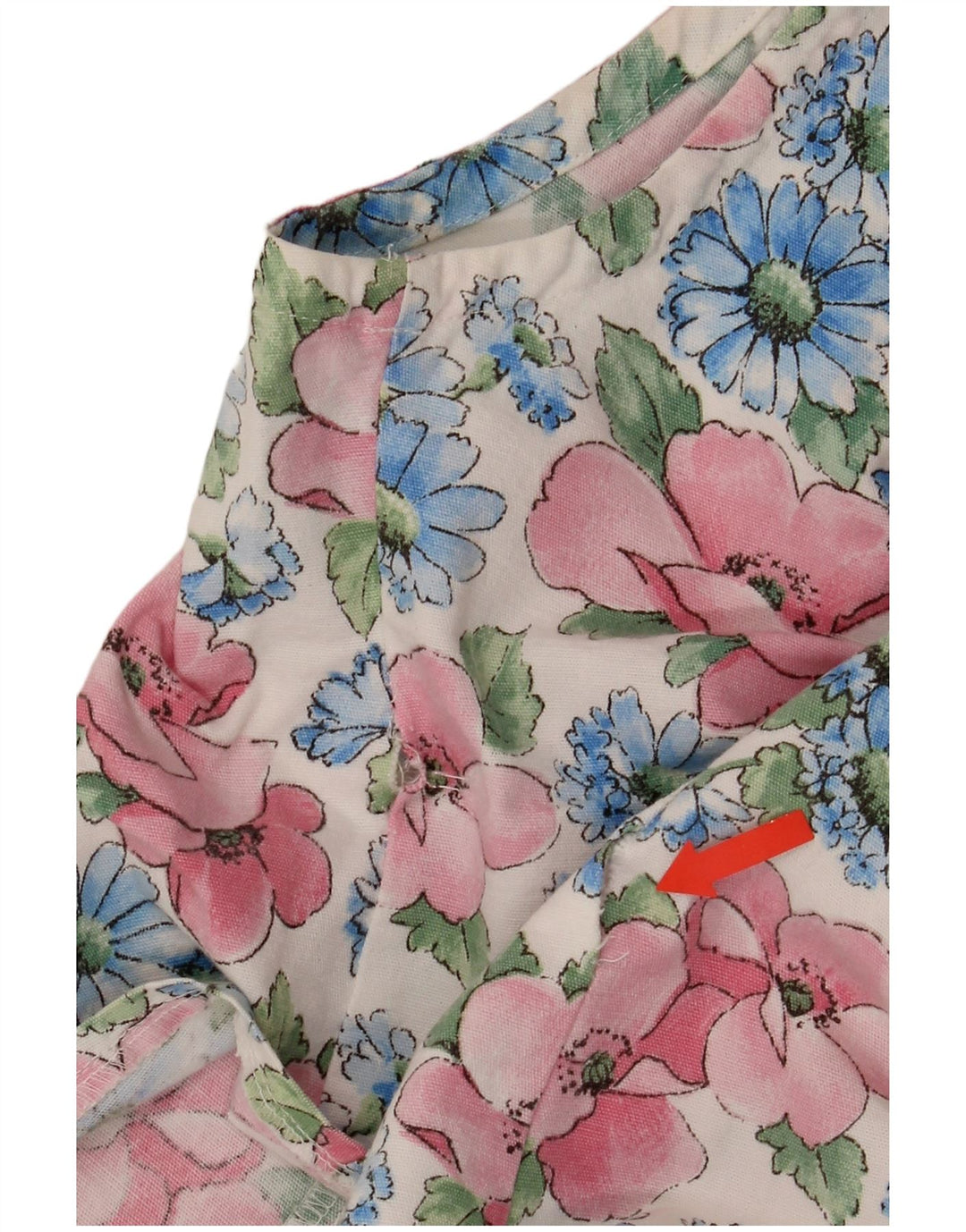 Gilet da donna vintage UK 14 medio floreale multicolore