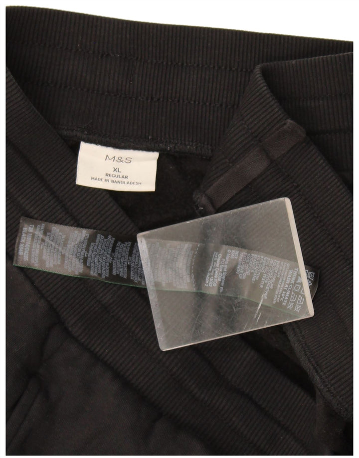 Pantaloni da tuta regolari da uomo Marks & Spencer XL in cotone nero